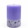 Candela con Pietre di Fluorite